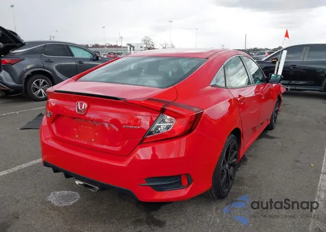 2019 Honda Civic Sport z USA, uszkodzony, nr VIN 2HGFC2F81KH508651
